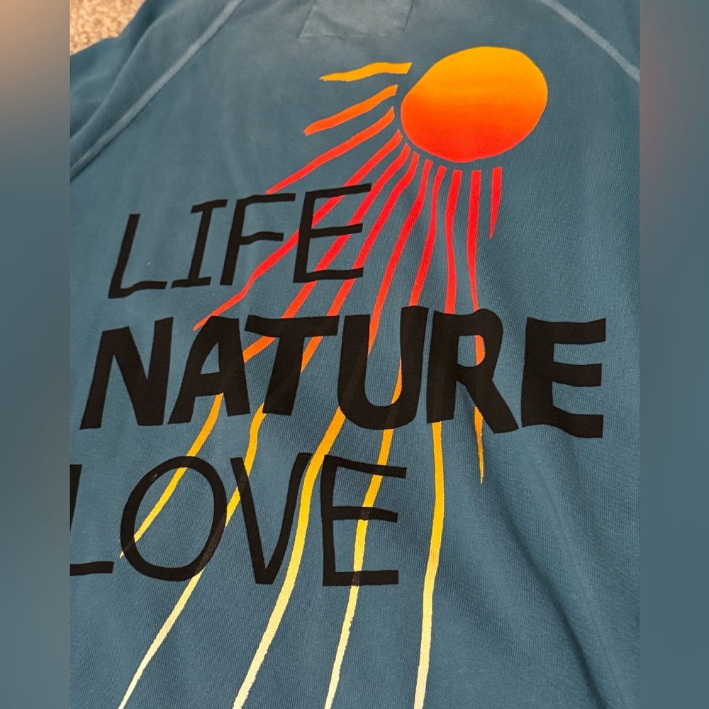 FREECITY LNLSUN SUPERYUMM RAGLAN - BLUESOUND GLASS Life Nature Love Sweatshirt L - Picture 3 of 8